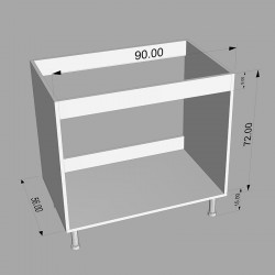 Low white kitchen cabinet...