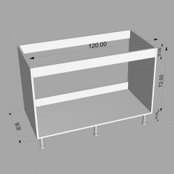 Caisson cuisine bas blanc...